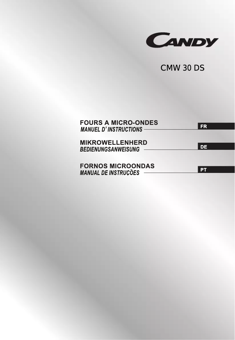 First page image of the manual for CMW30DS