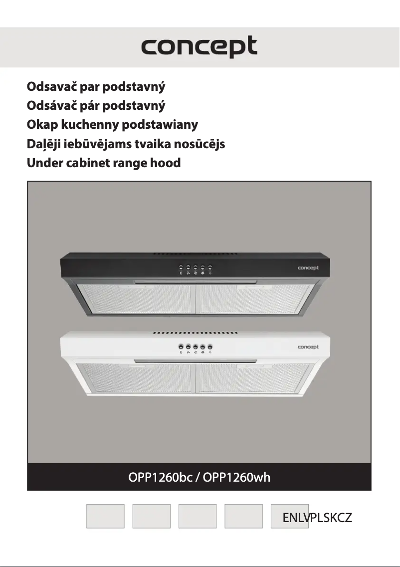 Page 1 of the manual User Manual Concept OPP1260WH