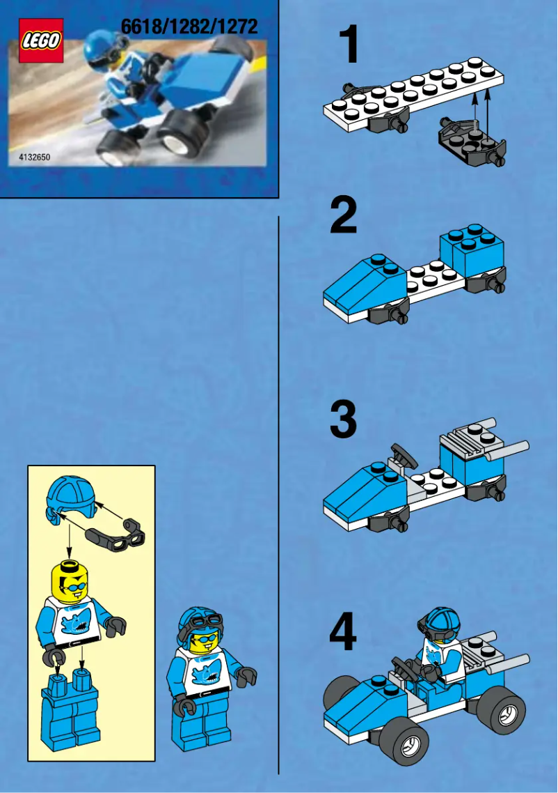 Page 1 of the manual User Manual Lego TURBO RACER (OLD 6618)