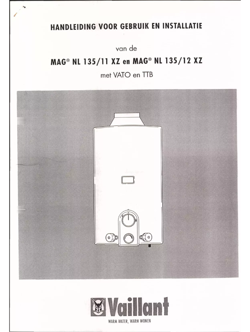 First page image of the manual for MAG NL 135/11 XZ