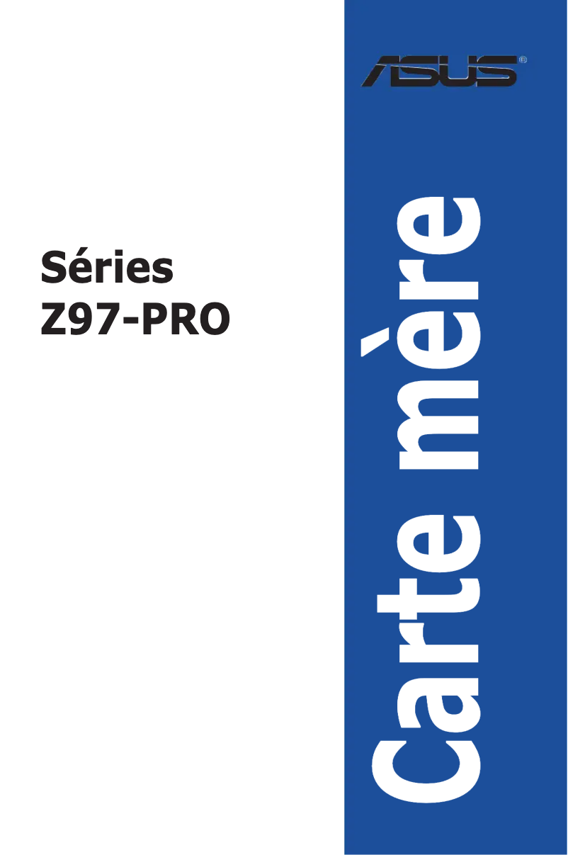 Page 1 of the manual User Manual Asus Z97-PRO