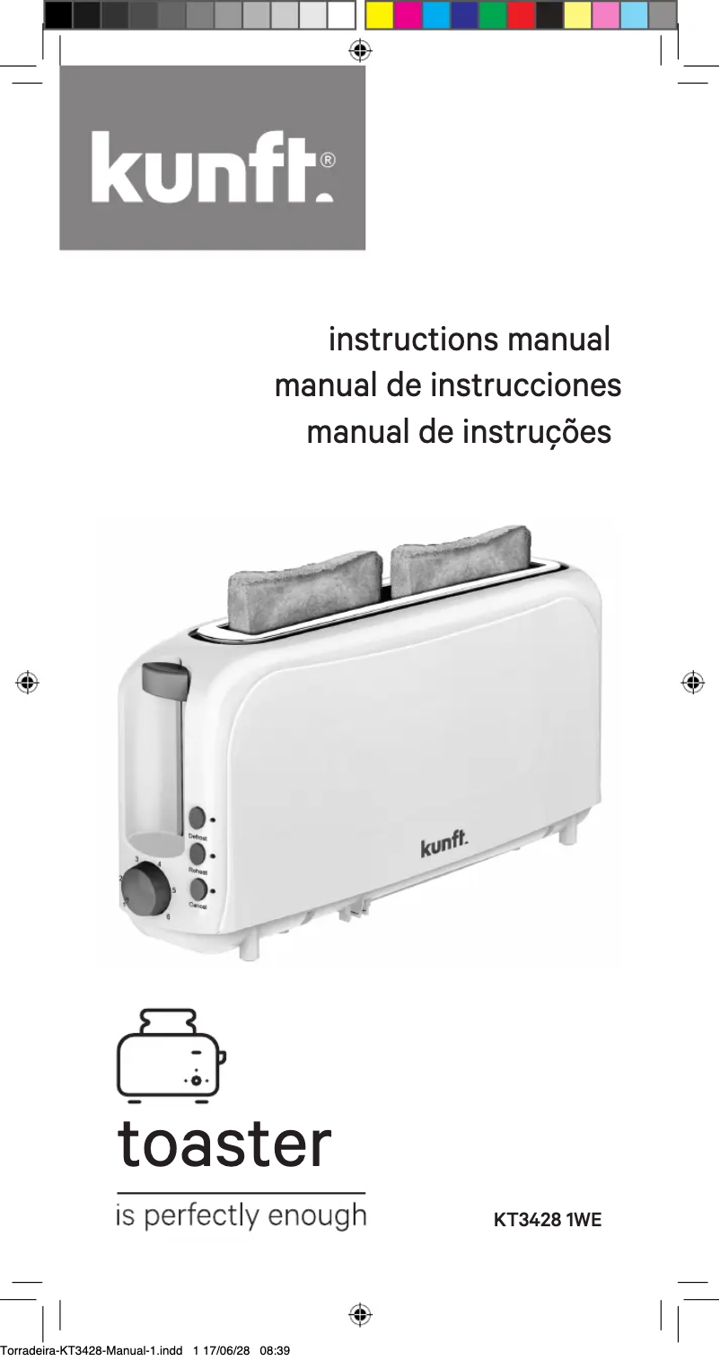 Page 1 de la notice Manuel utilisateur Kunft KT3428 1WE