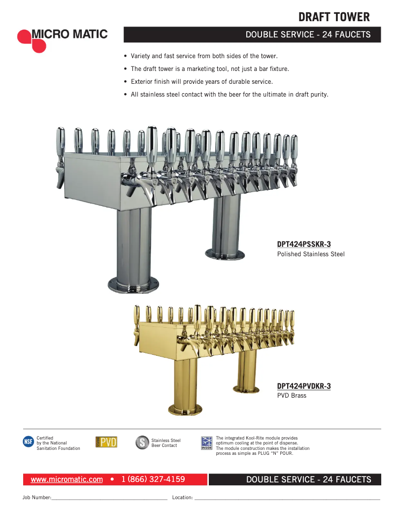 First page image of the manual for DPT424KR-3