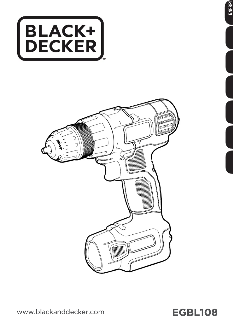 Page 1 of the manual User Manual Black & Decker EGBL108