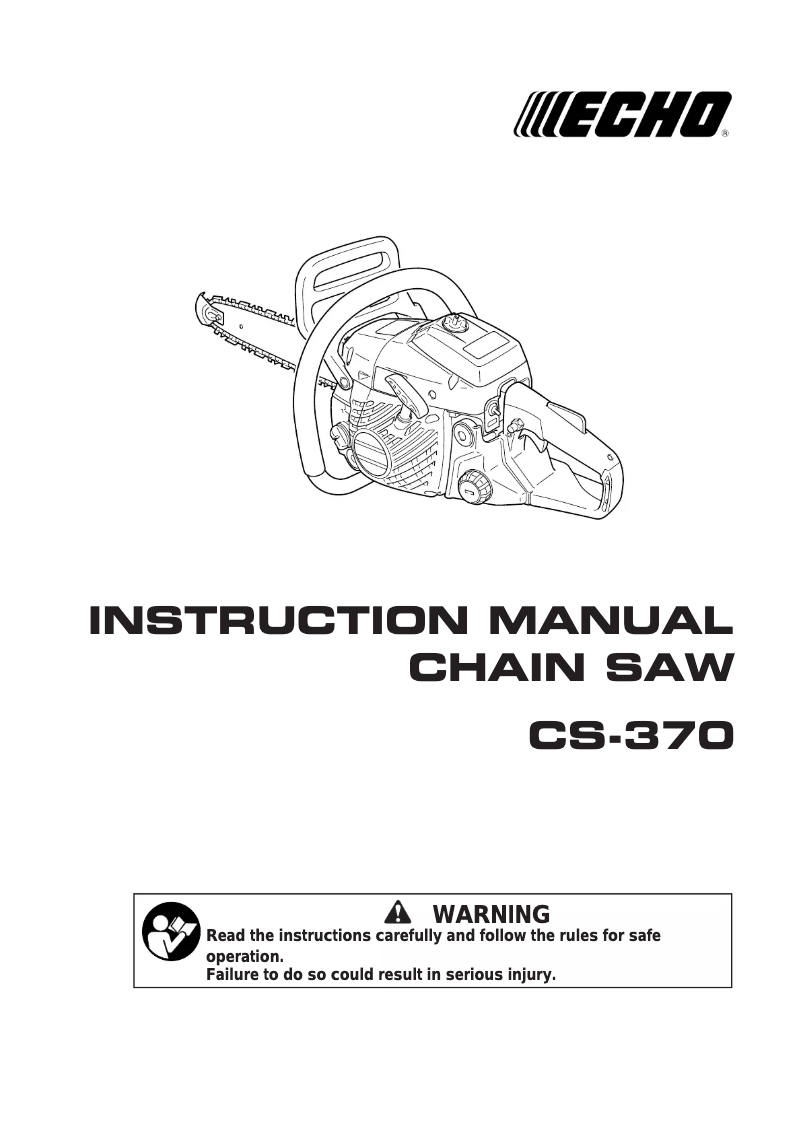 First page image of the manual for CS-370