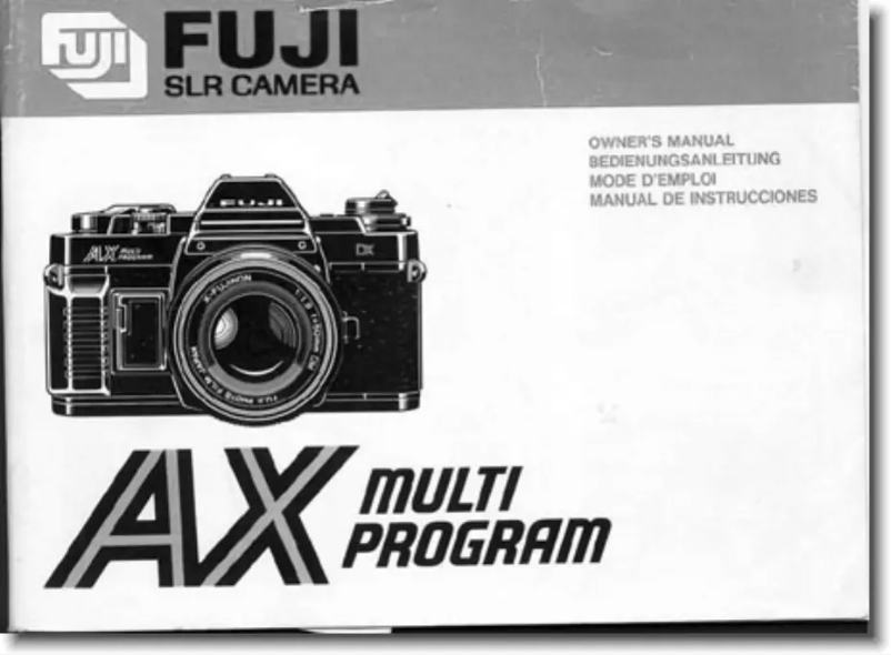 First page image of the manual for AX Multi Program