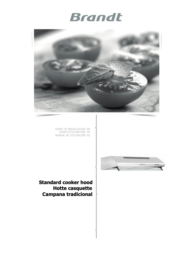 First page image of the manual for BHC9602X