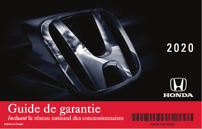 Page 1 of the manual Use and Maintenance Manual Honda Odyssey (2020)