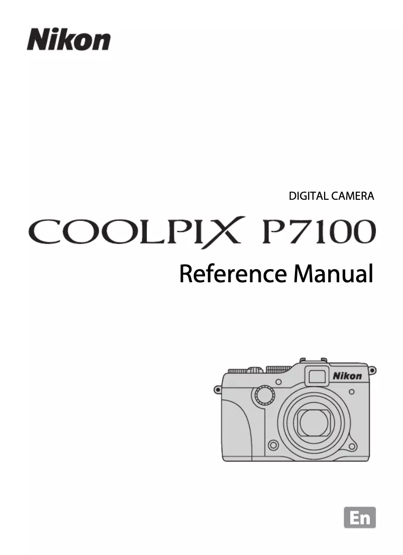 First page image of the manual for Coolpix P7100