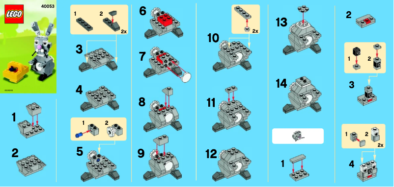 Page 1 of the manual User Manual Lego Easter Bunny w/basket