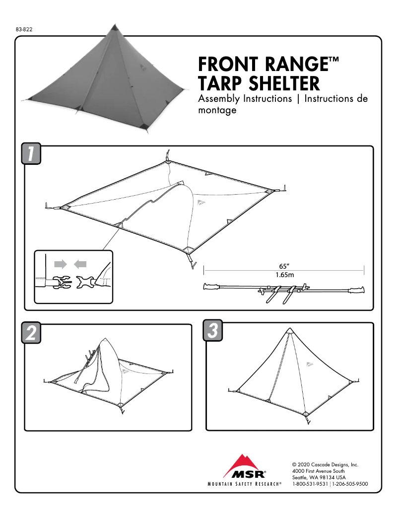 First page image of the manual for Front Range 4