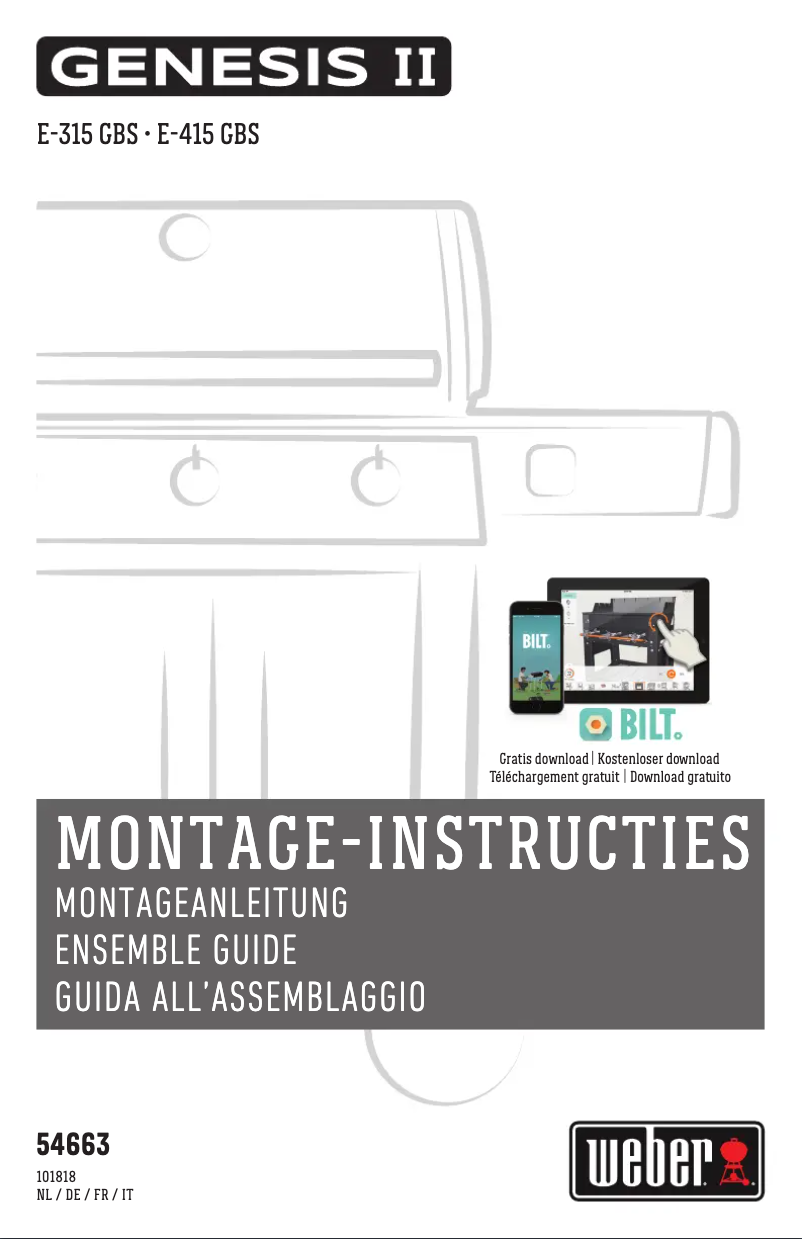 Image de la première page du manuel de l'appareil Genesis II E-415 GBS