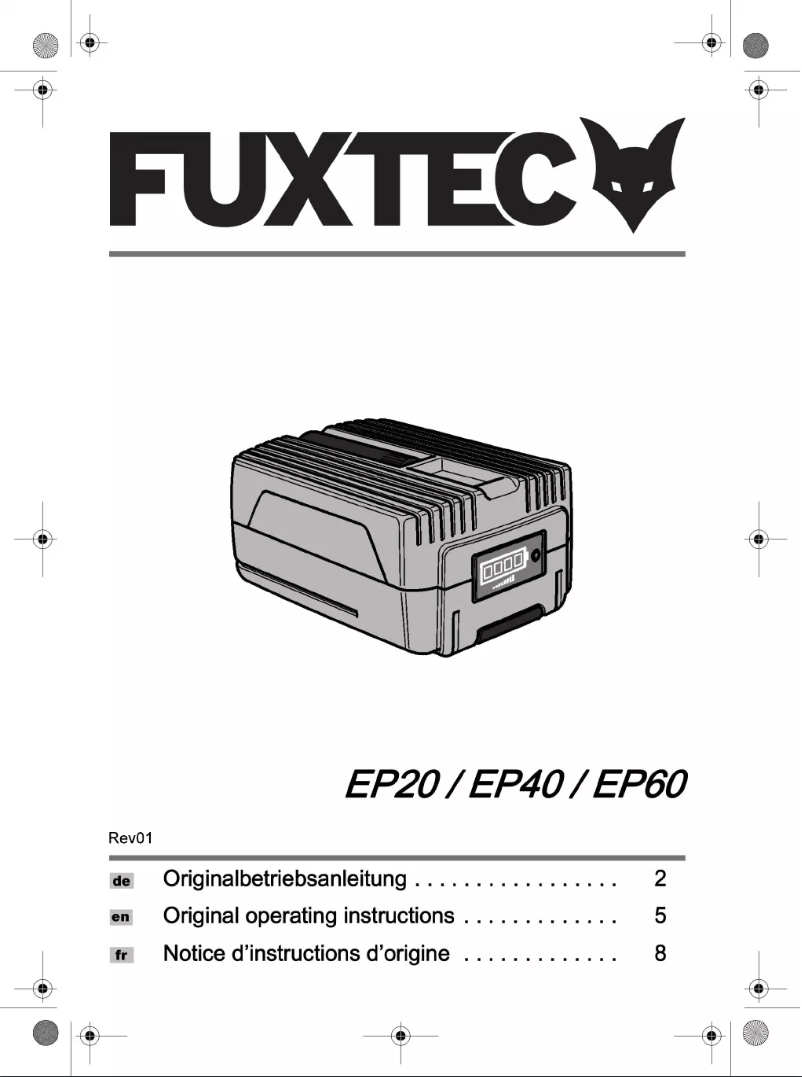 First page image of the manual for EP20