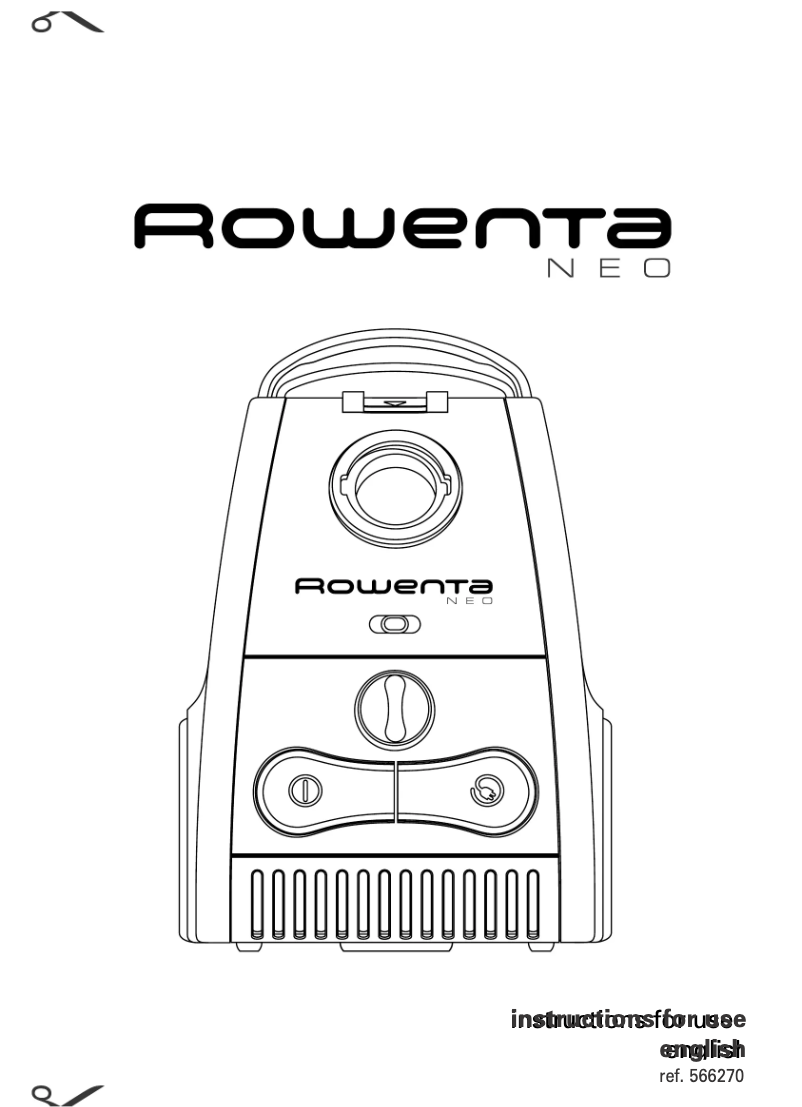 Page 1 of the manual User Manual Rowenta Neo RO 420