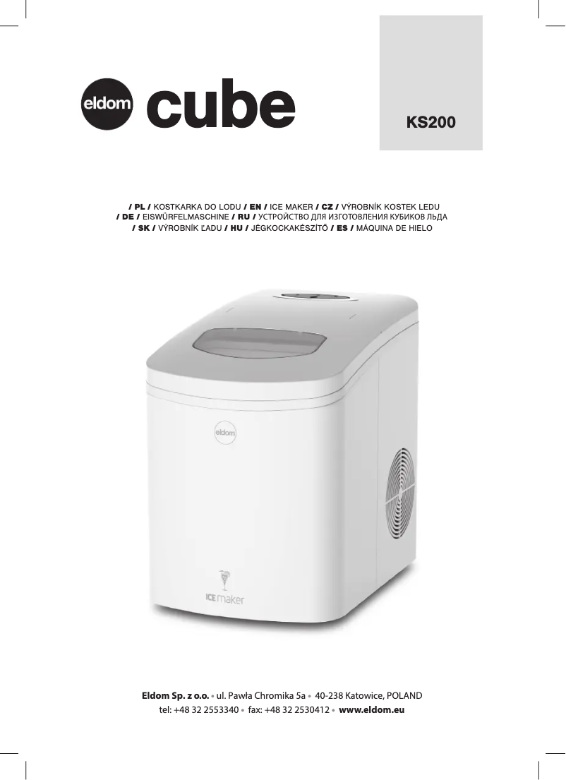 First page image of the manual for Cube KS200