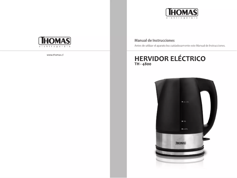 Page 1 of the manual User Manual Thomas TH-4800