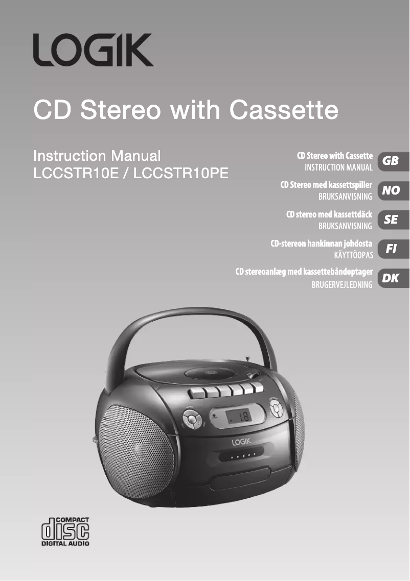 First page image of the manual for LCCSTR10E