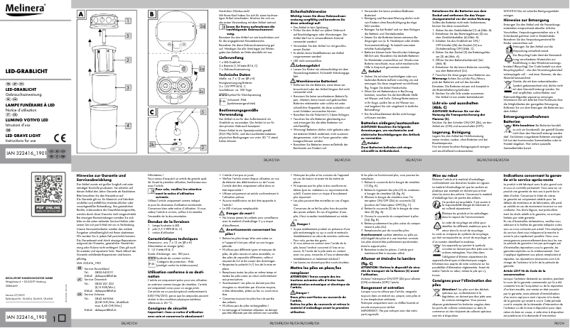 Page 1 of the manual User Manual Topmove IAN 322416