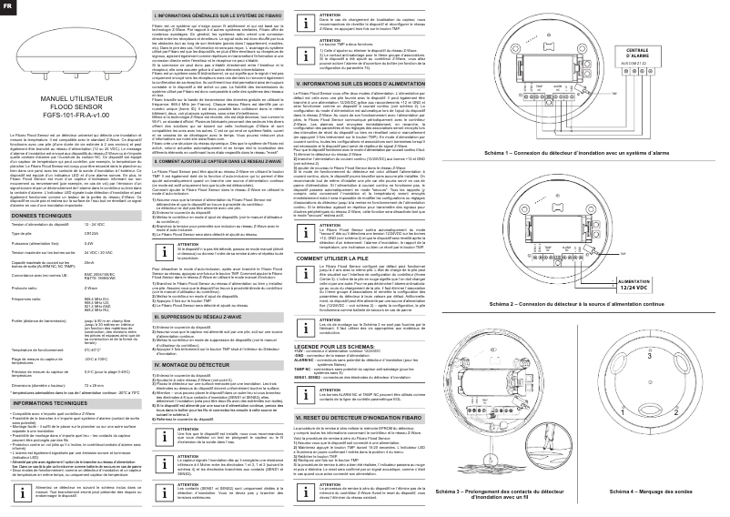 Page 1 of the manual User Manual Fibaro FGFS-101