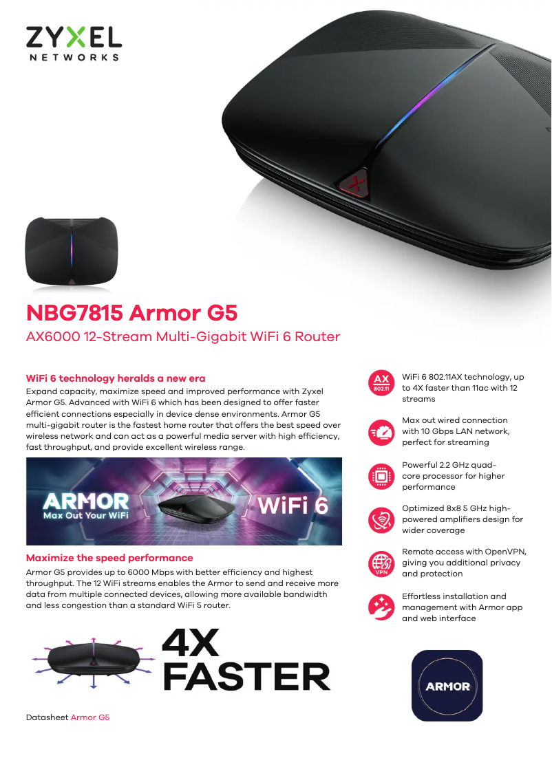 First page image of the manual for Armor G5