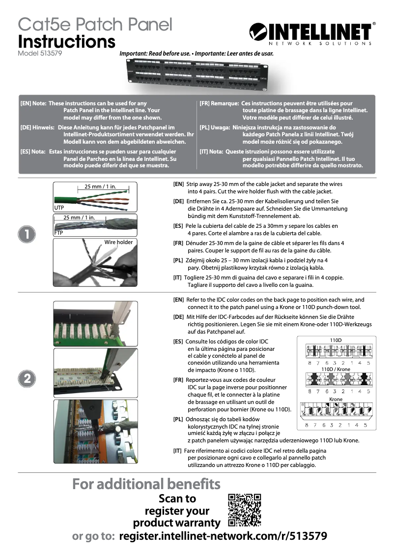 First page image of the manual for 513579