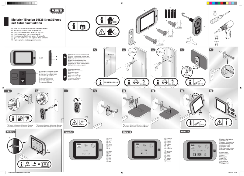 First page image of the manual for ABTS38824