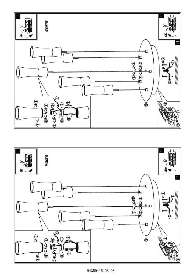 Page 1 of the manual User Manual Eglo Pancento