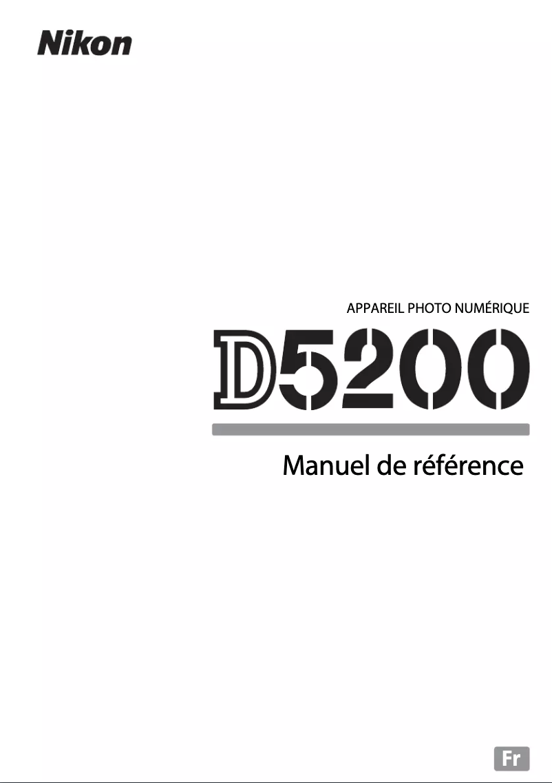 First page image of the manual for D5200