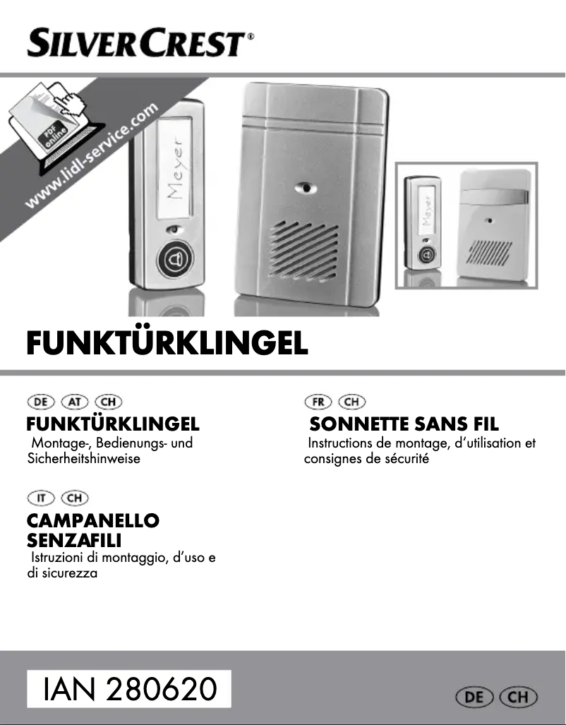 Page 1 of the manual User Manual SilverCrest HG01910A