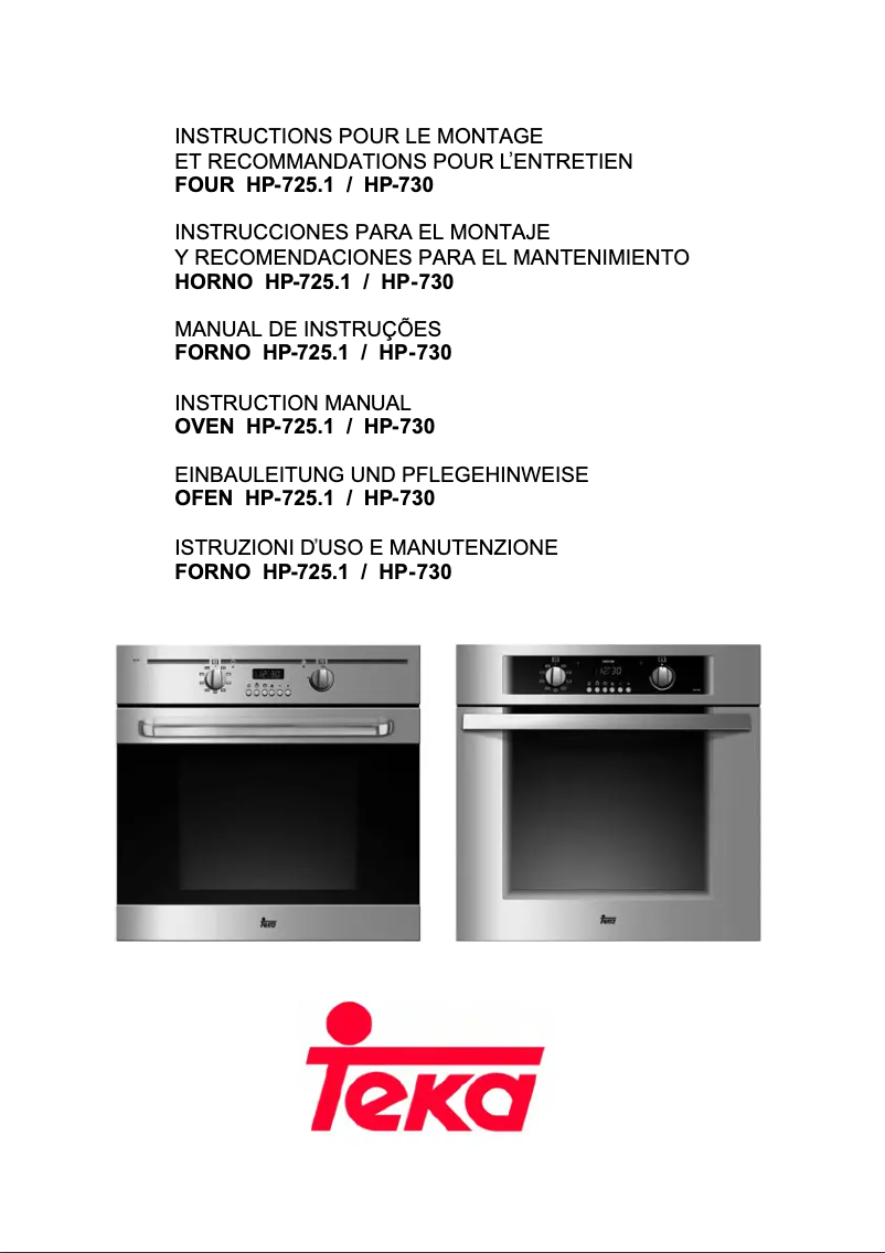 Image de la première page du manuel de l'appareil HP-725.1