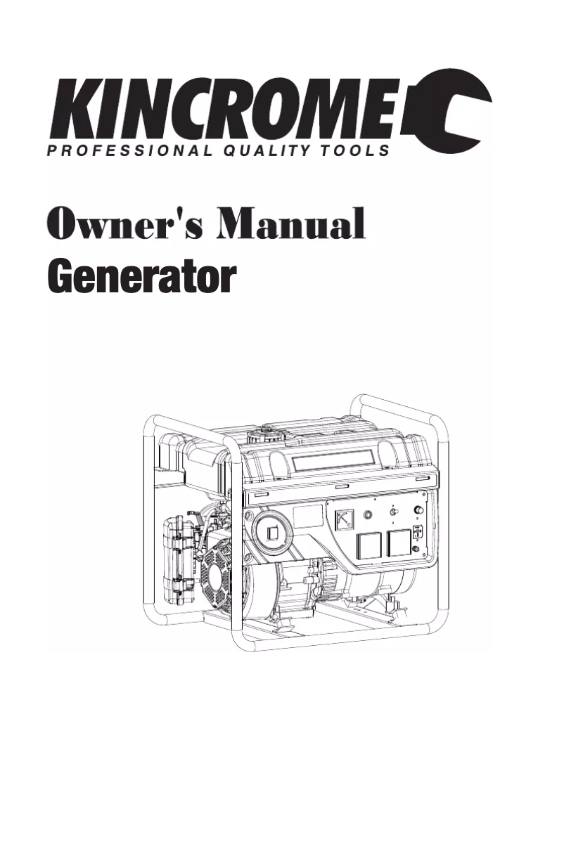 Page 1 of the manual User Manual Kincrome K10102