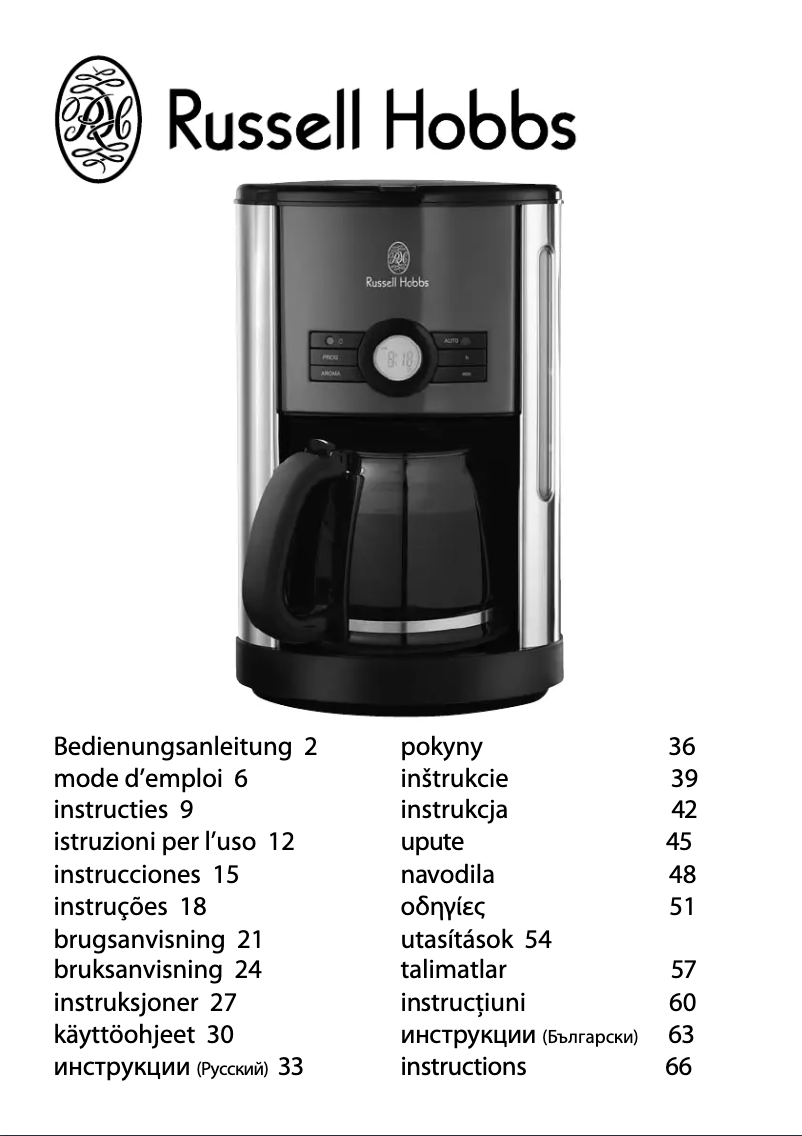 Page 1 of the manual User Manual Russell Hobbs Cottage Set 18504-56