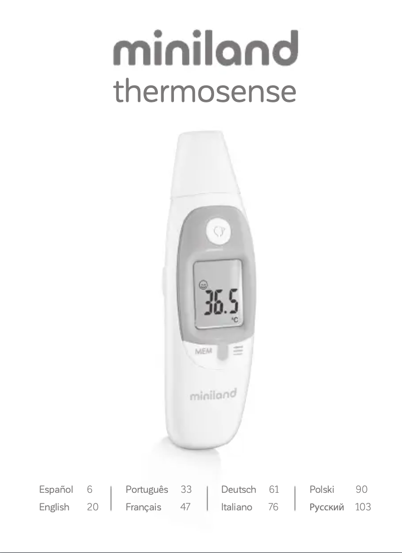 First page image of the manual for Thermosense