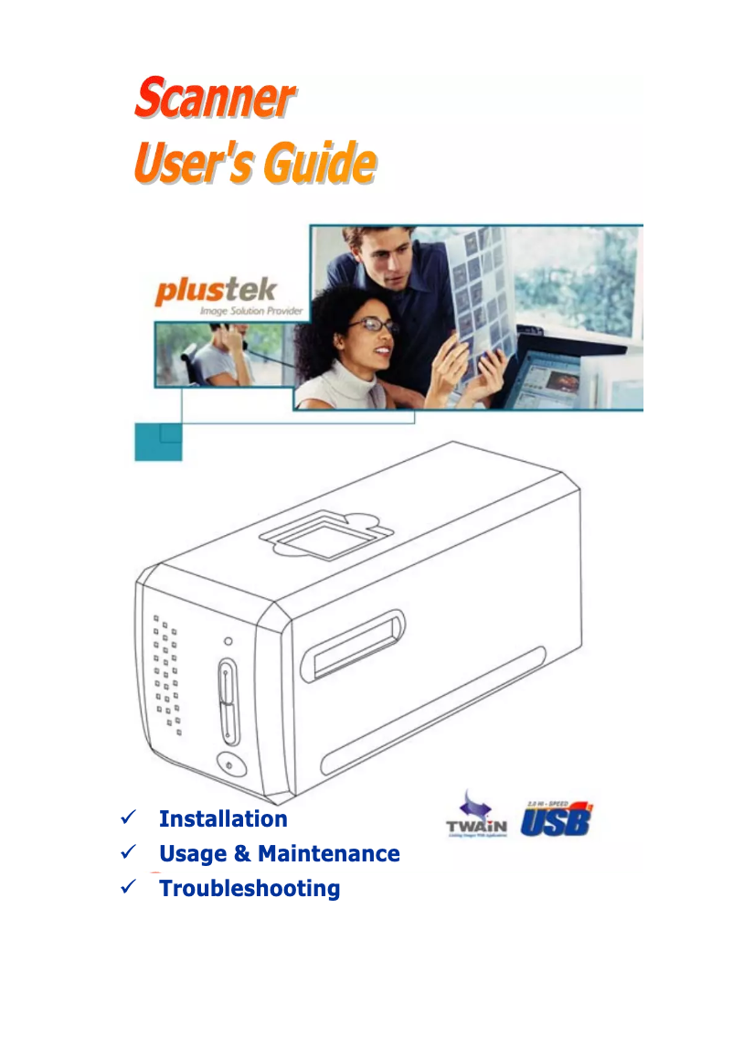 Image de la première page du manuel de l'appareil OpticFilm 7200