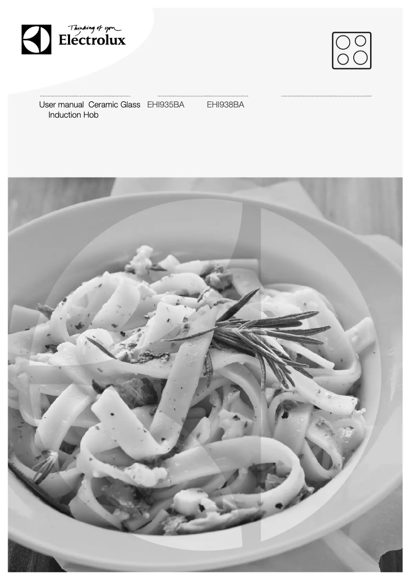 First page image of the manual for EHI935BA