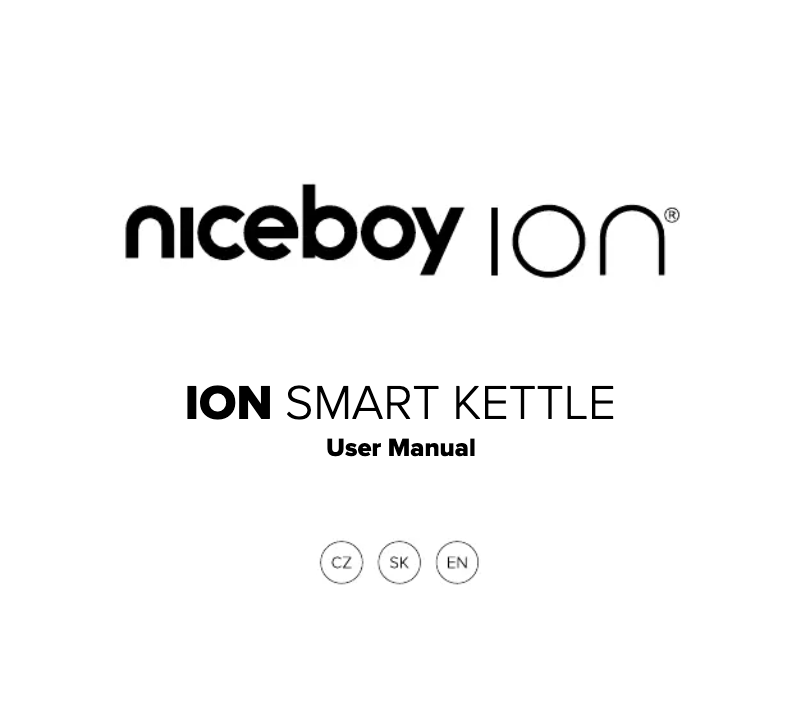 First page image of the manual for ION Smart Kettle