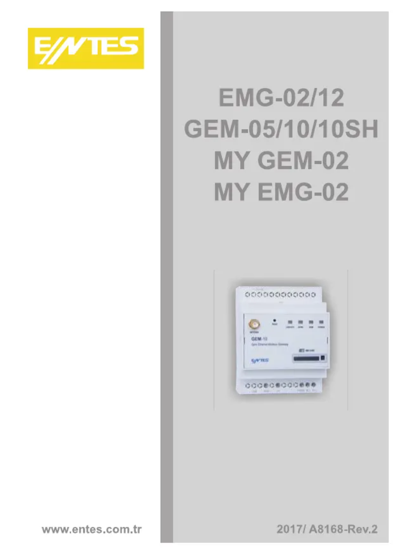 Page 1 of the manual Installation Guide ENTES EMG-02