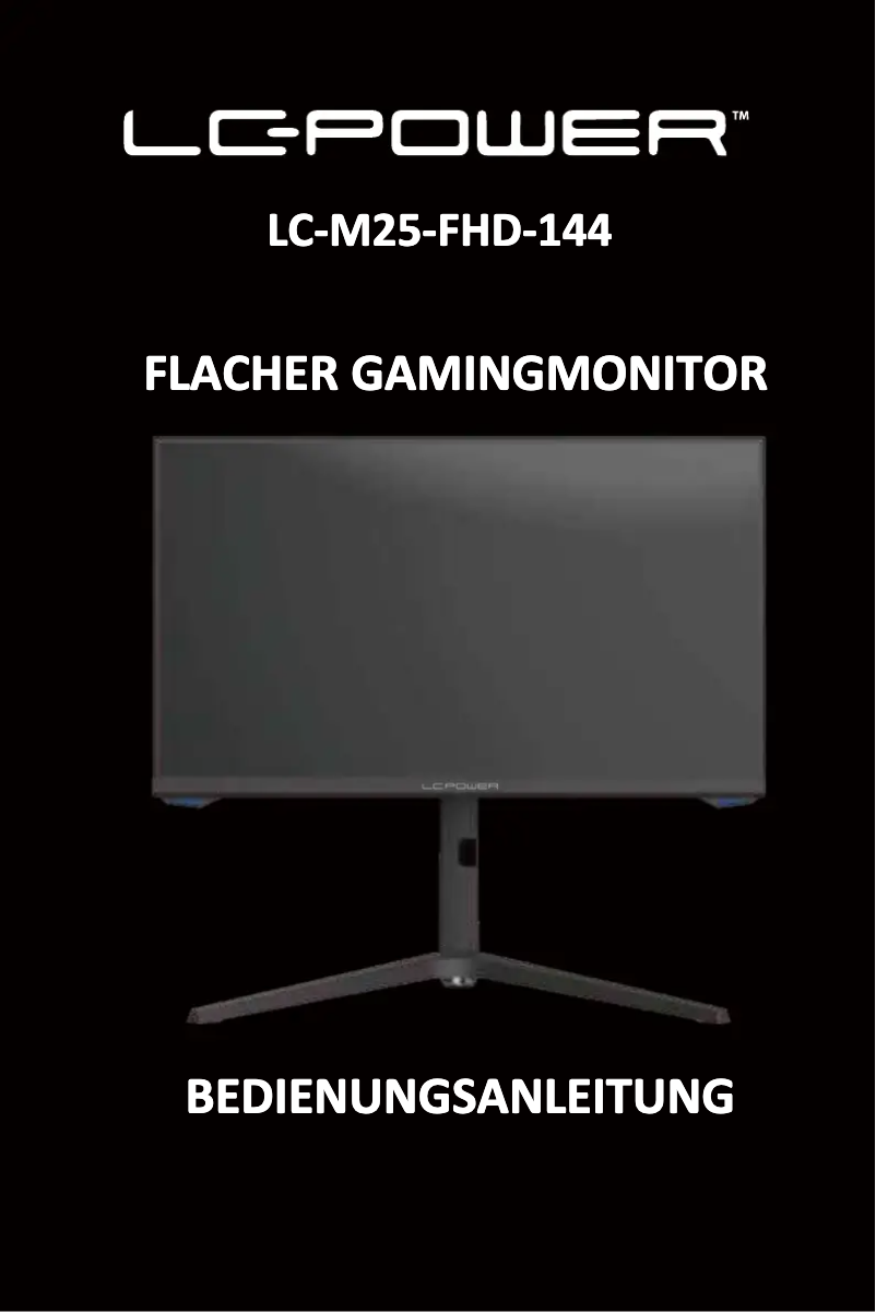Page 1 of the manual User Manual LC-Power LC-M25-FHD-144