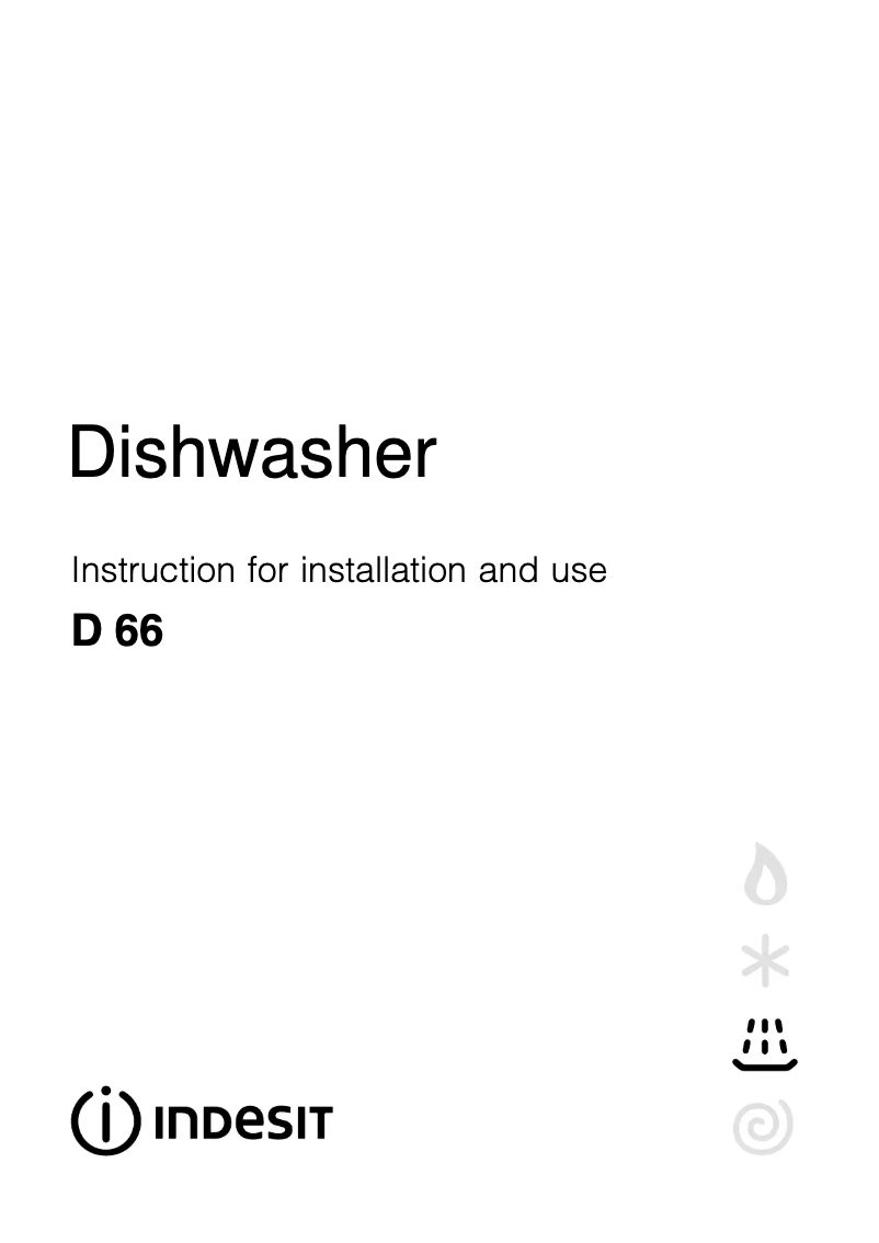Page 1 of the manual User Manual Indesit D 66