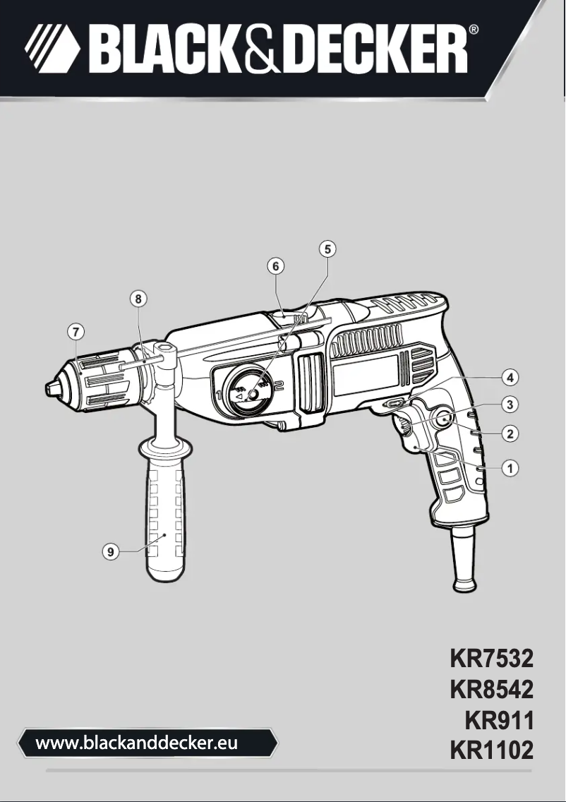 First page image of the manual for KR8542