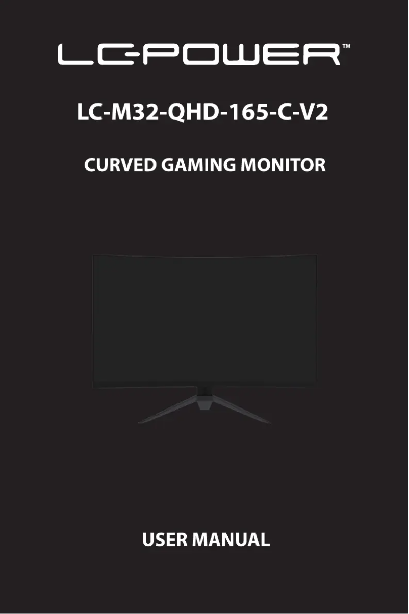 First page image of the manual for LC-M32-QHD-165-C-V2