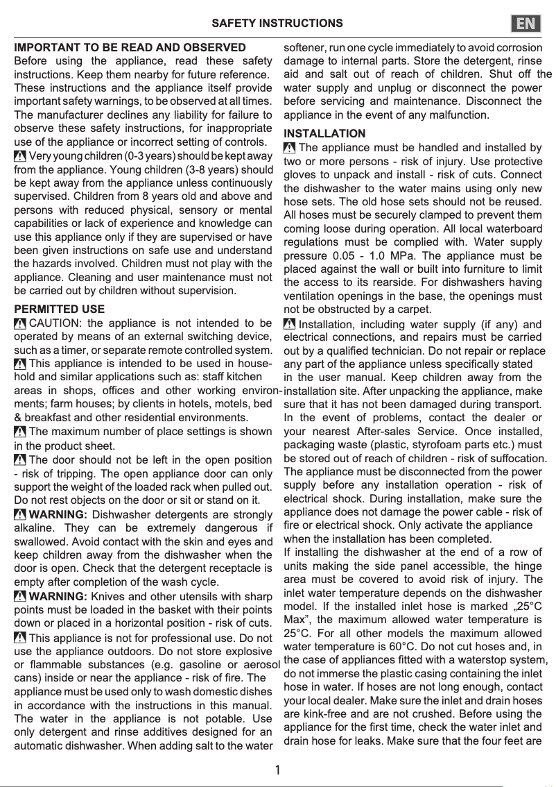 First page image of the manual for HFC 3C26 CW X