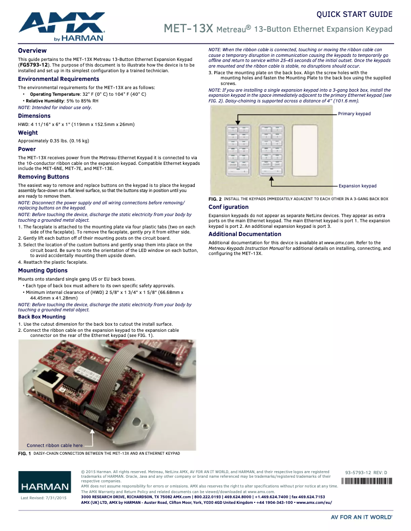 First page image of the manual for Metreau MET-13X