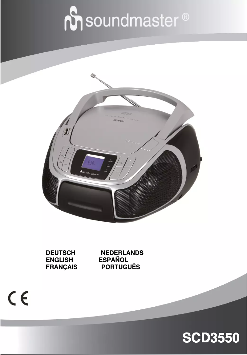 First page image of the manual for SCD3550