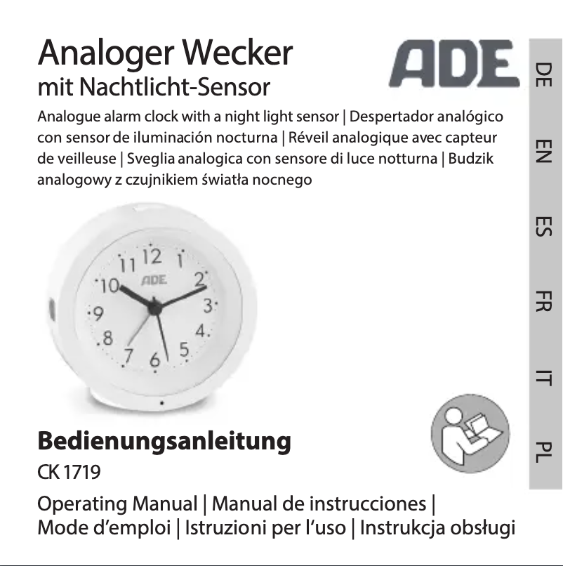 Page 1 de la notice Manuel utilisateur ADE CK 1719