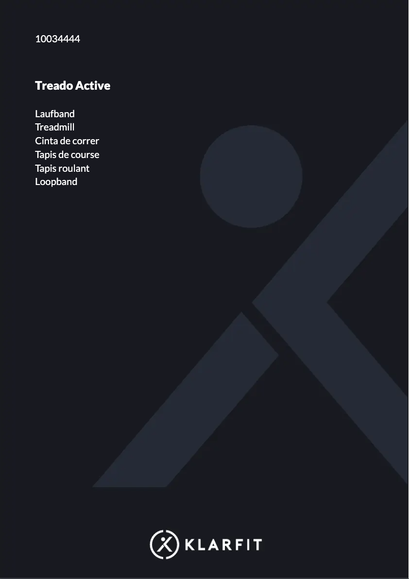 Page 1 of the manual User Manual Klarfit Treado Active