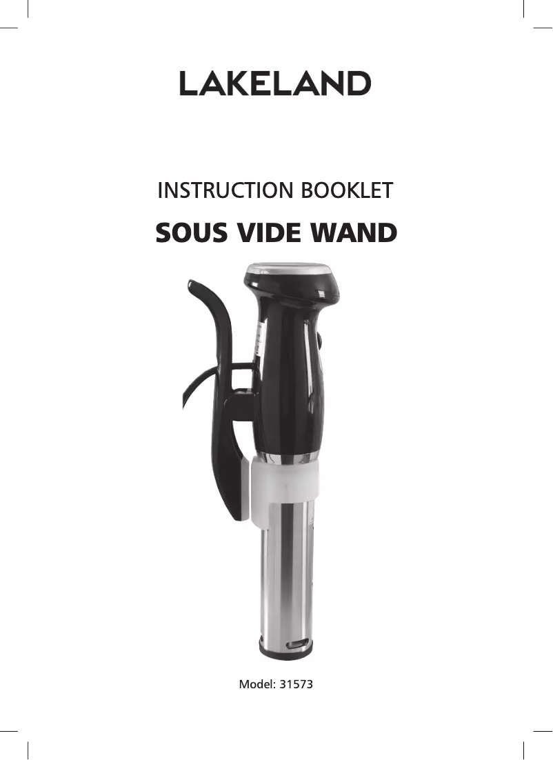 Image de la première page du manuel de l'appareil 31573