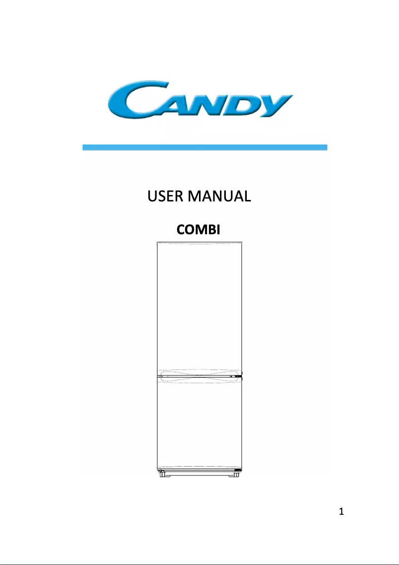 Page 1 of the manual User Manual Candy CMCN 5172 W