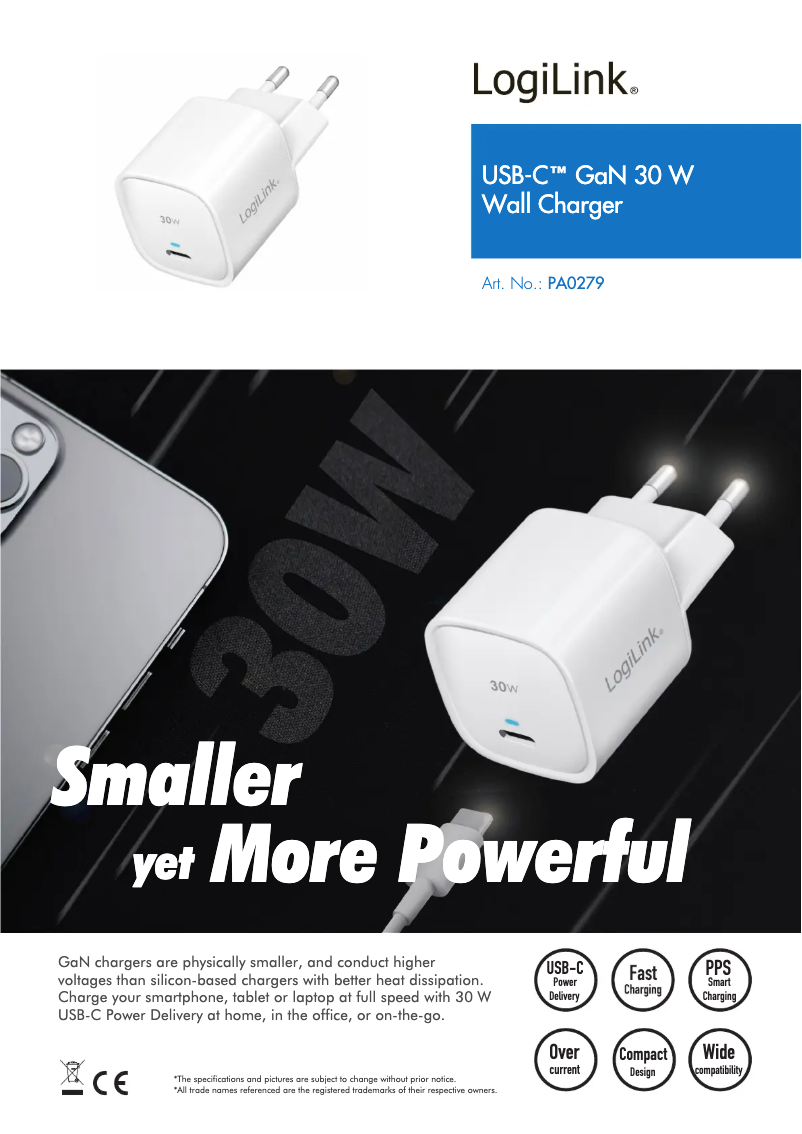 First page image of the manual for PA0279