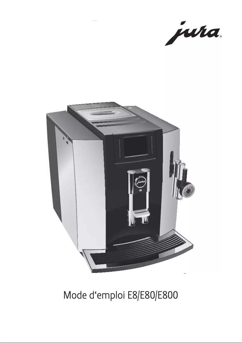 Page 1 of the manual User Manual Jura E80